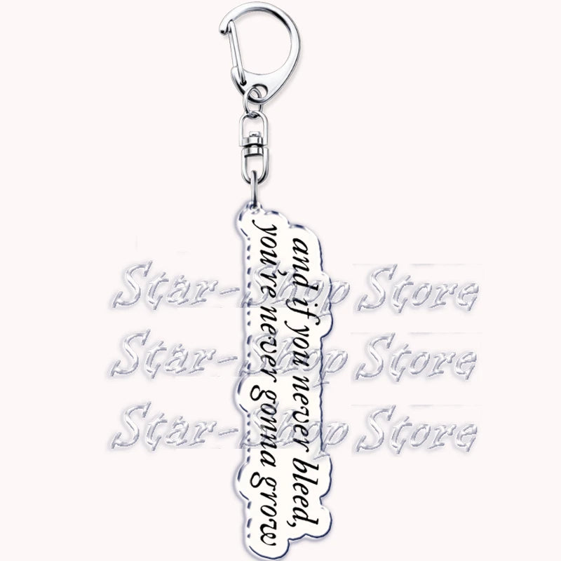 Popular Singer Keychains for Accessories Bag Folklore Eras Tour Evermore Reputation 1989 TTPD Keyring Jewelry Fans Lover Gifts