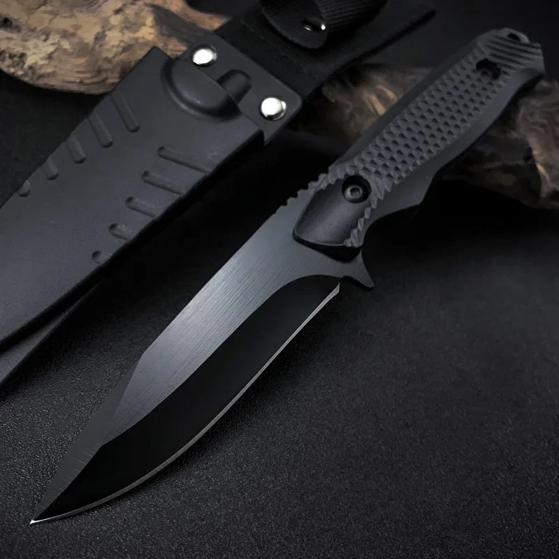 High Hardness Camping Hunting Butcher Knife for Cutting Meat Outdoor Hiking Portable Practical Fixed Blade Knives with K Sheath