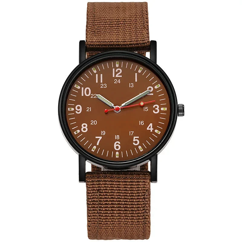 Military Men Watch Outdoor Sports Wristwatches Simple Nylon Band Luminous Male Army Quartz Wrist Watch Relogio Masculino