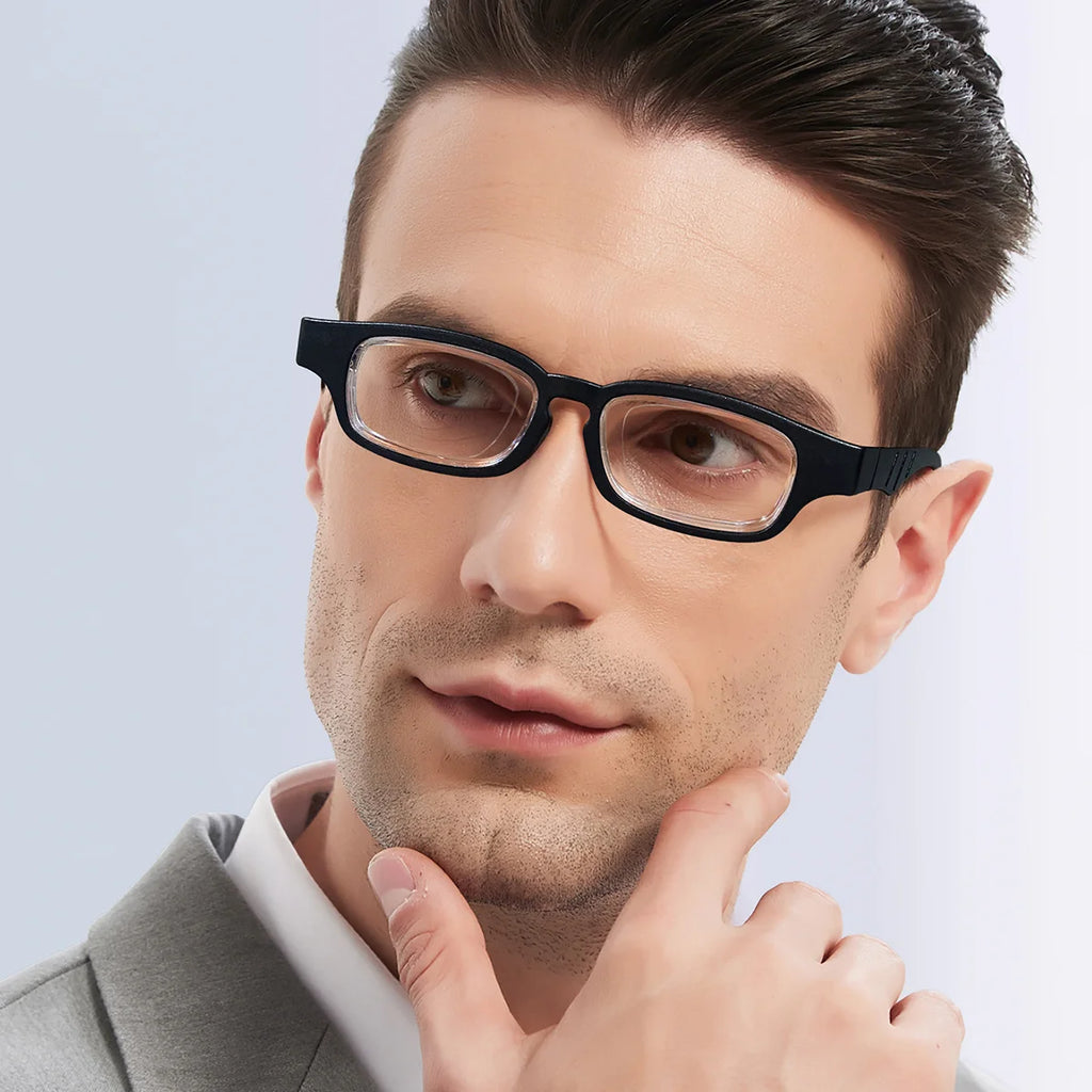 TR Adjustable Reading Glasses Each Lens Can Be Adjusted 1.0 To 4.0 Comfortable Ergonomic Design Adjustable Focal Length
