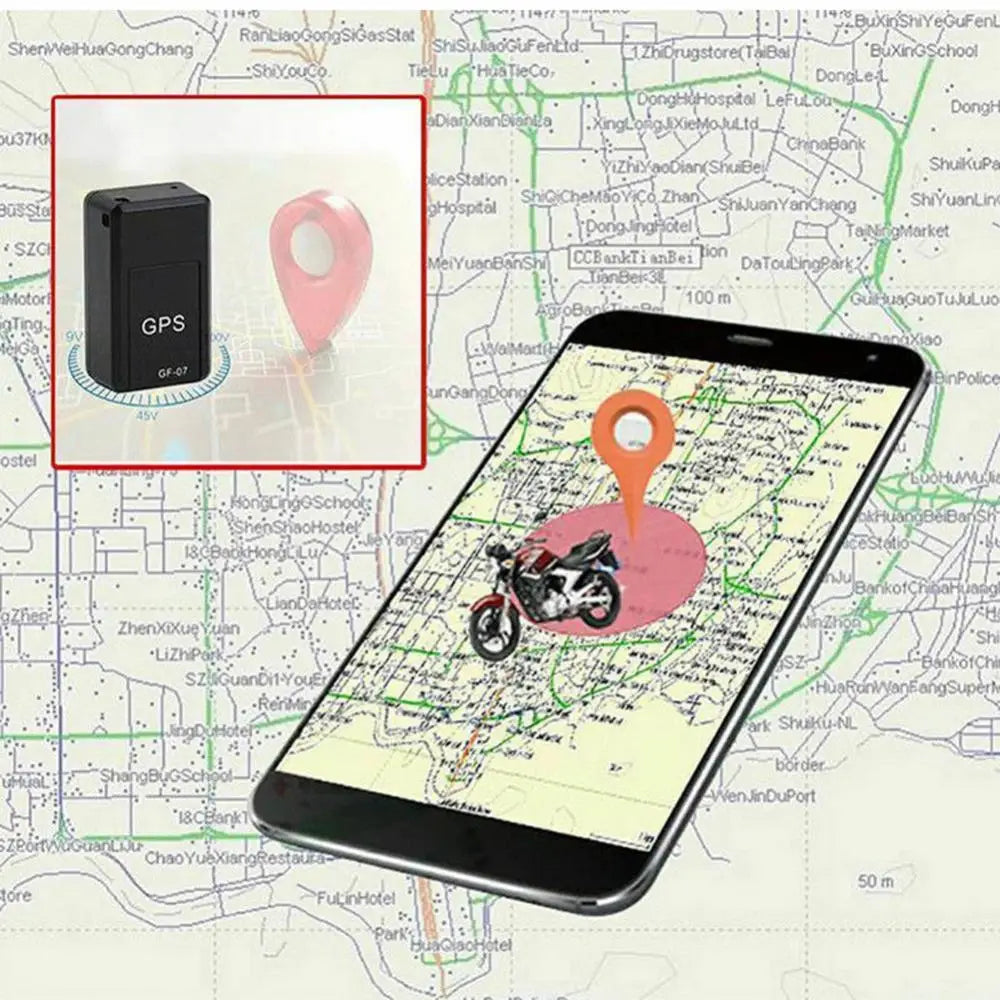 GF-07 Magnetic GPS Tracker for Cars, Motorcycles, Bikes, Pets: Real-Time GSM/GPRS Locator & Positioning Device