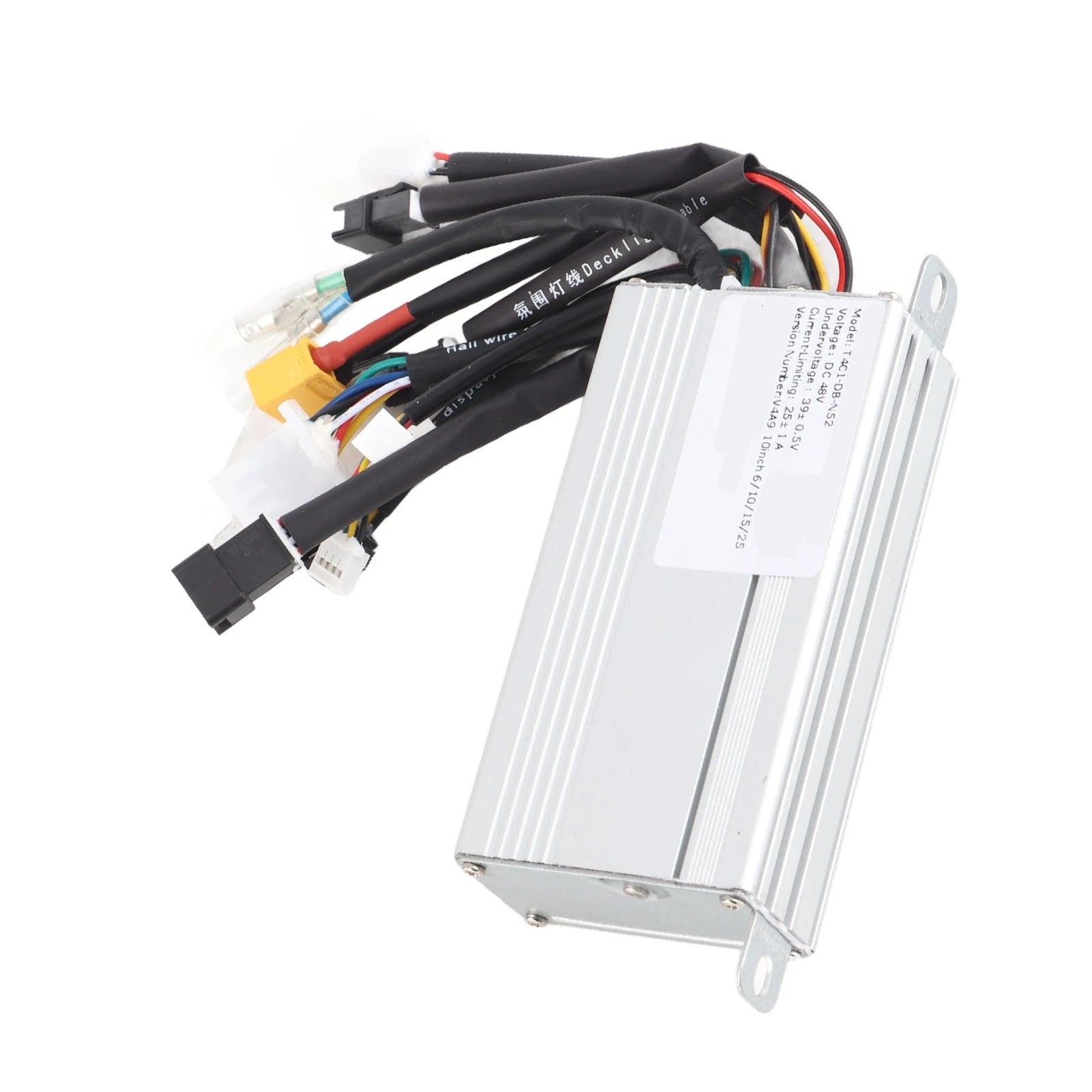 Electric Bike Motor Controller 48V Good Heat Dissipation Safe Dual Drive Electric Scooter Controller 800W for Electric Tricycle