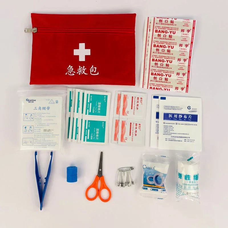 First Aid Kit Car Emergency Kit Rescue Kit Family Outdoor Portable Lifesaving Kit Set