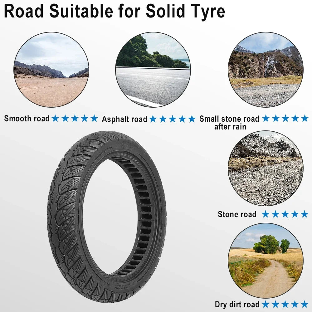 14X2.50 Electric Bike 2.50-10 Solid Tire Wear-resistant Explosion-proof Tyre 14inch Without Inner Tube Tire for Electric Vehicle