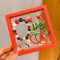 Children's Christmas Gift Jewelry Set: Colorful Bracelet, Versatile Ring & Headrope– Ideal Festive Xmas Present for Boys & Girls