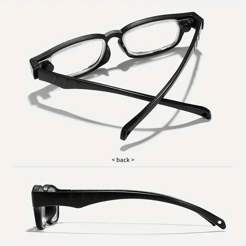 New TR Adjustable Reading Glasses Each Lens Can Be Adjusted 0.5 To 3.5 Rotatable Focus Glasses Portable Presbyopia Glasses