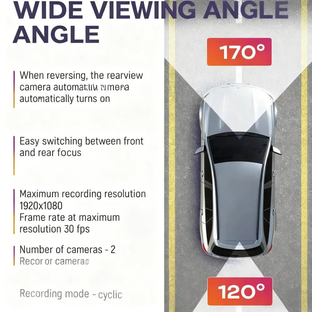 5MP Dash Cam Car Optional Dual Lens Night Vision 4.2In DVR Rearview Mirror Dash Camera Video Recorder Auto Wide-angle Camera