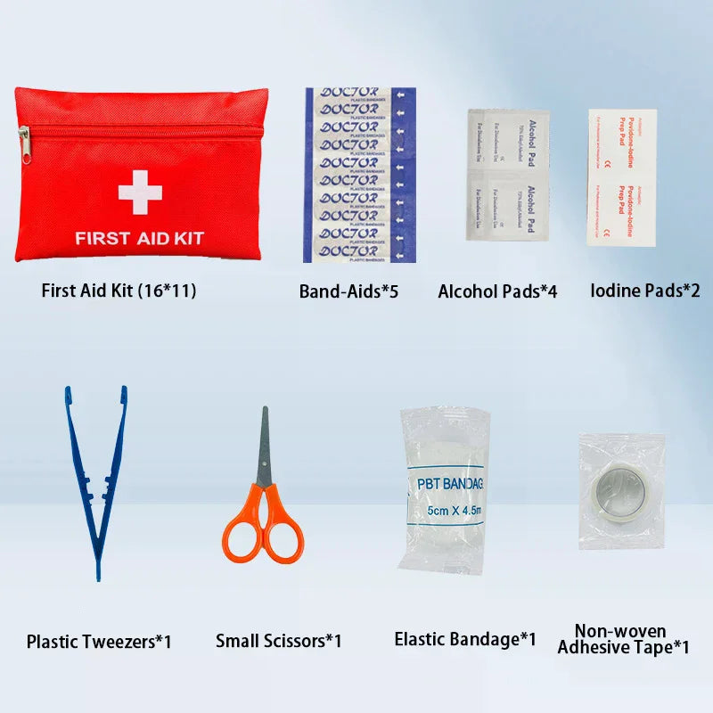 First Aid Kit Car Emergency Kit Rescue Kit Family Outdoor Portable Lifesaving Kit Set