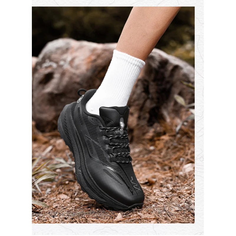 Sports and leisure shoes, men's shoes, marathon oversized air cushioned shoes, fly woven all season rubber, wear-resistant, anti