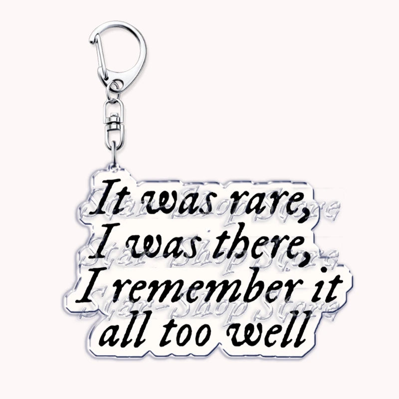 Popular Singer Keychains for Accessories Bag Folklore Eras Tour Evermore Reputation 1989 TTPD Keyring Jewelry Fans Lover Gifts