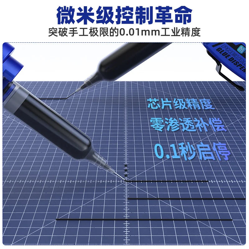 Electric glue gun dispenser Rechargeable wireless automatic glue booster Universal for 10cc/30cc Syringe UV glue solder flux