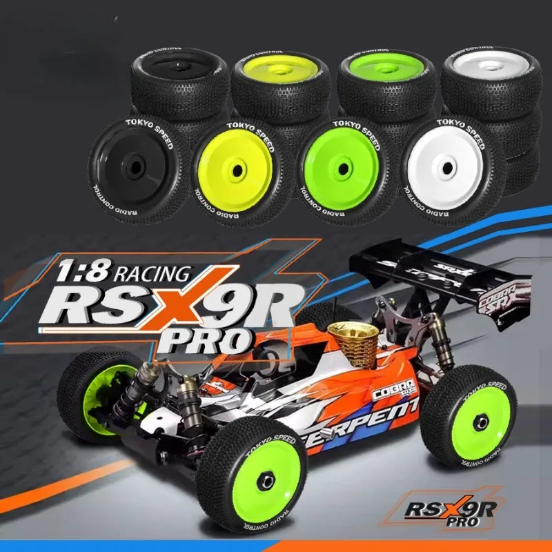 RC Car 4pcs 110mm 1/8 RC Off-Road Buggy Wheels Tire for ARRMA Typhon Talion Traxxas Redcat Team Losi Kyosho HPI HSP VRX