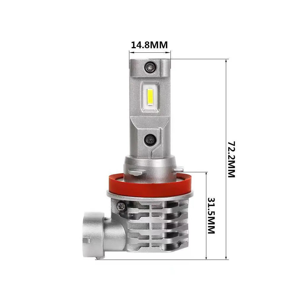 Automotive LED Headlights - High/Low Beam Switchable Headlight Bulbs, Laser Wireless Integrated LED Lights, Motorcycle Lights