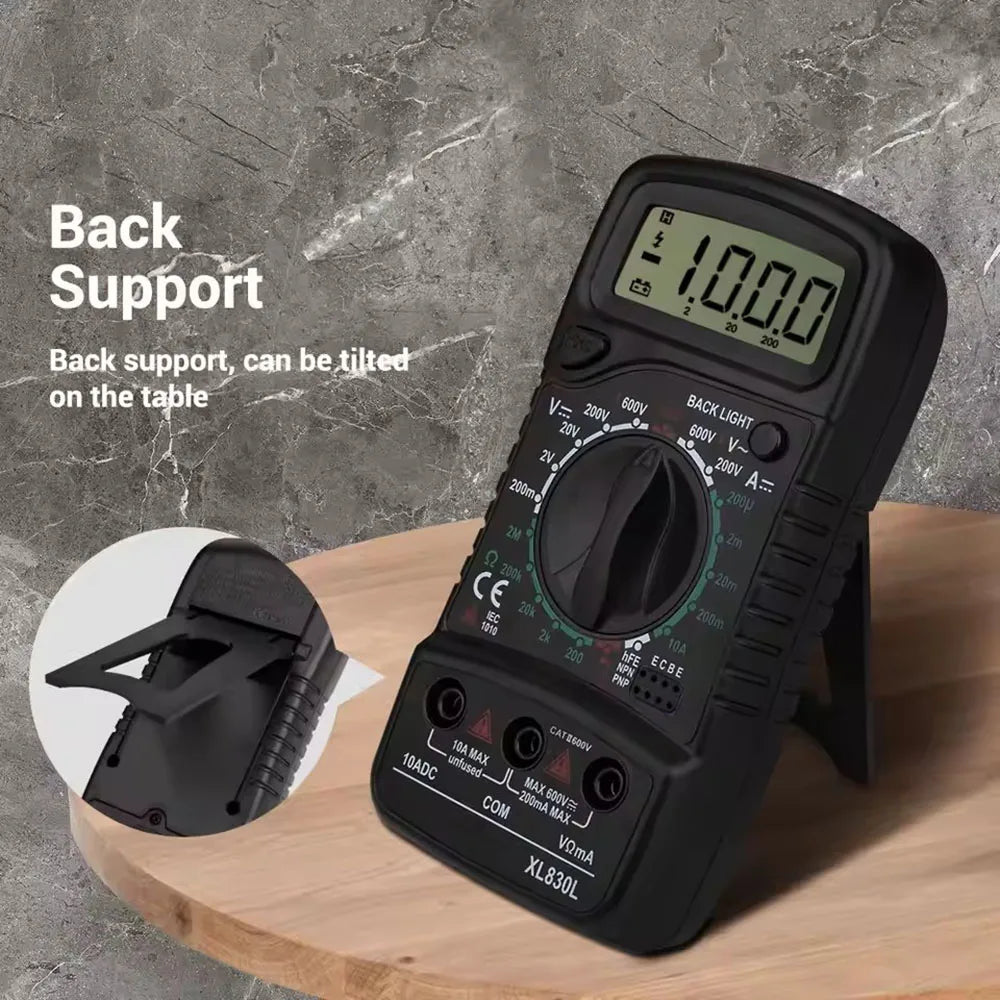 XL830L Digital Multimeter, Esr Meter, Automotive Electrical Testers, Dmm Transistor, Peak Meter, Capacitance Meter