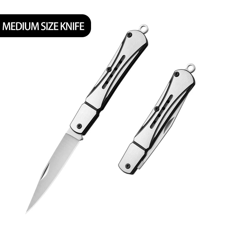 Outdoor knife hunting knives camping high quality profesional self-defense  multifunctional portable switch blade fruit knife