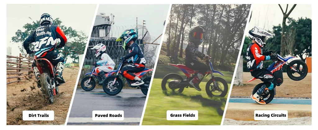 N E500 36V Kids Electric Dirt Bike, Electric Motorcycle with 700W Motor | 21.7 mph Max Speed, 15.5-Mile Range & 3 Speeds Off-R