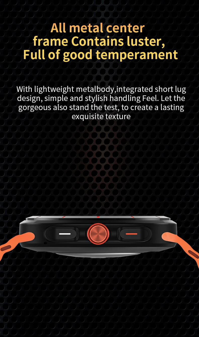 G.L Wear 2025 New Smartwatch for Men Heart Rate Monitoring Bluetooth Calling Fitness Tracking Pedometer Men's Smartwatch