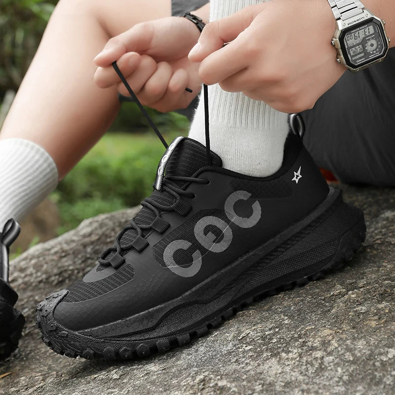 Men's Sports Shoes, Lightweight Carbon Plate Racing Running Shoes, Winter Shock Absorption, Anti Slip, Wear-resistant, Breathabl
