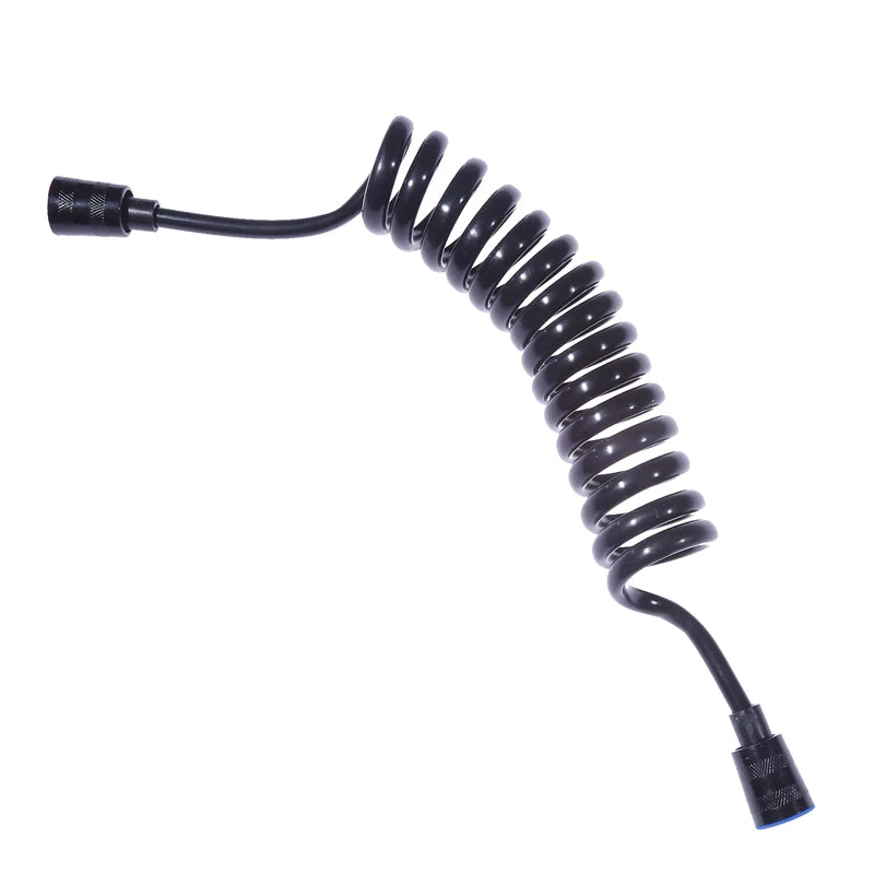 Bathroom Shower Plumbing Hoseswasher Toilet Spray Gun Telephone Wire Telescopic Spring Black White Tube Hose Bathroom Supplies