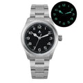 Militado ML08 Military Watch VH31 Quartz Movement Double Sapphire Crystal C3 BGW9 Luminous 10Bar Waterproof 38mm Vintage Watch