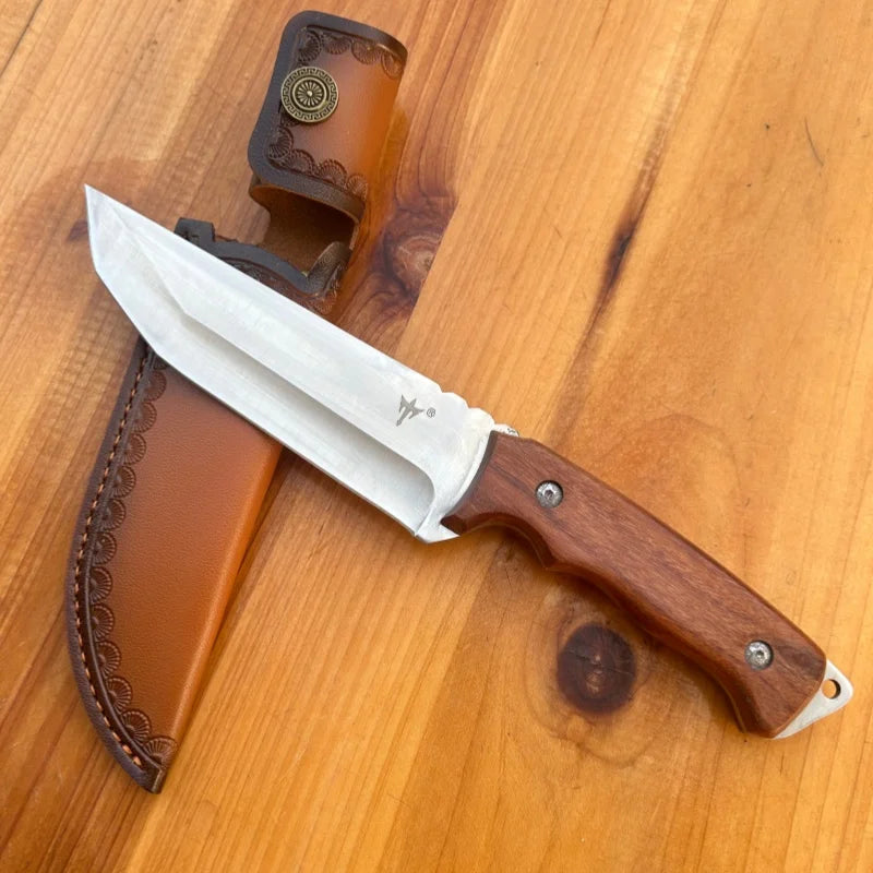 Outdoor knives, high hardness, small straight knives, wilderness survival, self-defense knives, camping hands, meat knives