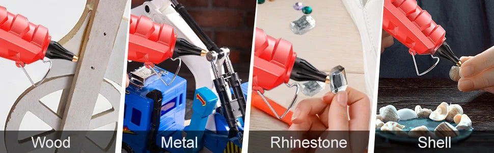 EZARC 100W Hot Melt Glue Gun DIY Household Industrial Glue Guns with 20pcs Glue Sticks, for DIY, Sealing, Arts & Crafts Projects