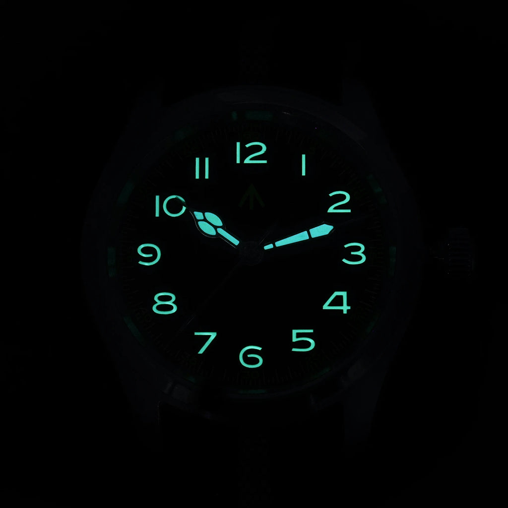 Militado ML08 Men Military Watch VH31 Quartz Movement Sapphire Luminous Waterproof Watches 38mm Vintage Stainless Steel Watch
