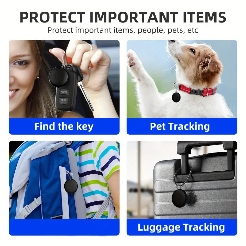 GPS Tracking Device for Cars, Pets & More - Real-Time Location Finder with iOS Compatibility, Long-Lasting Button Battery