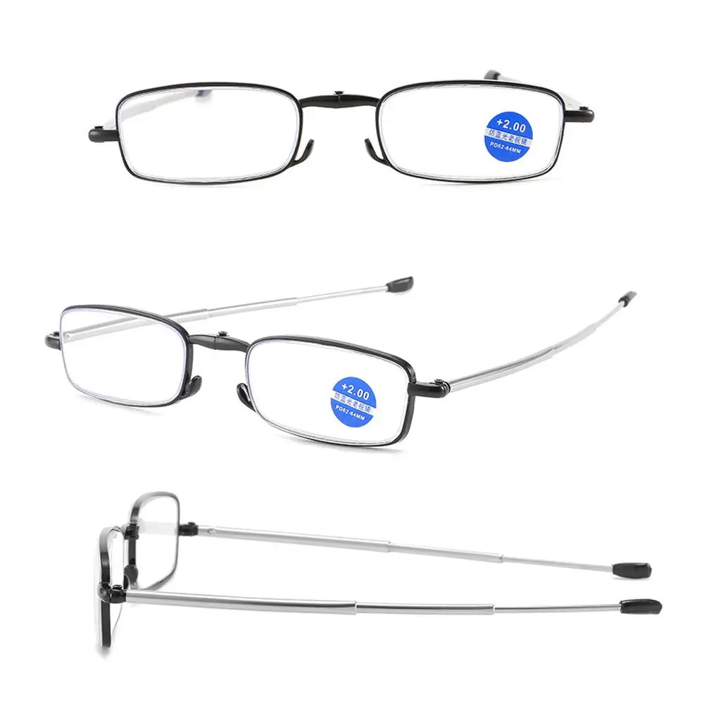High-definition Reading Glasses Unisex Ultralight Resin Presbyopic Eyeglasses Portable Foldable Vision Care Readers Eyewear