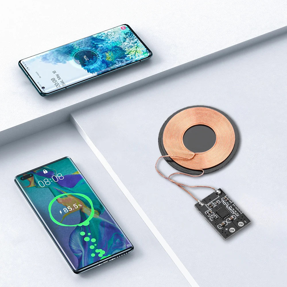Wireless Charger Receiver Module Wireless Charging Small Receiving PCBA Board Power Supply Coil Module For Smart Phone 3W 5W