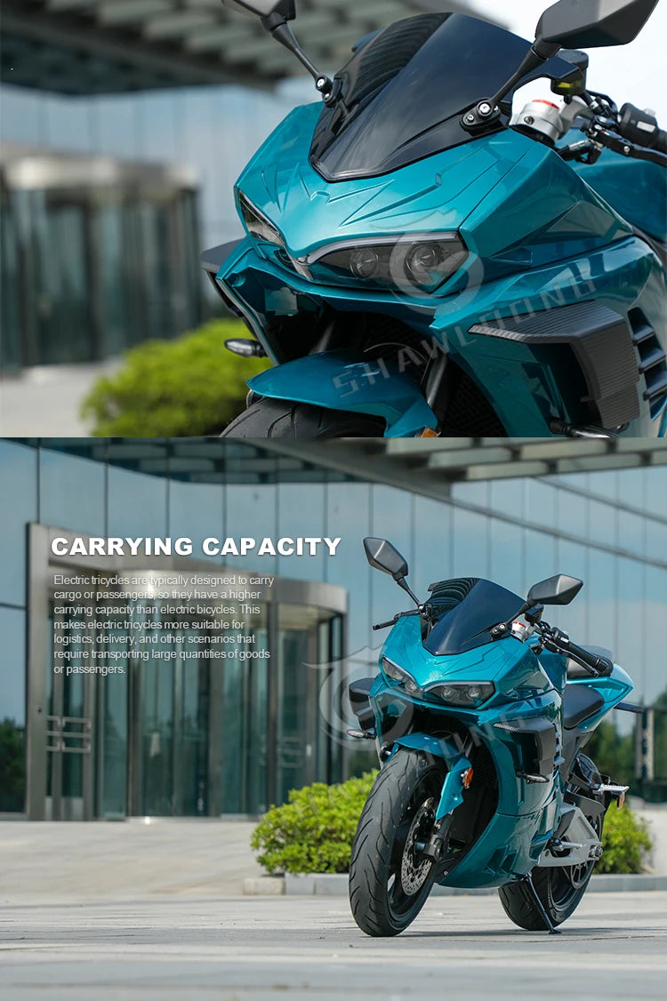 Zuimi High-end DOT Russia Approved 15000W Racing Electric Motorcycle For Adults Water Cooled Mid Motor Drive 160km/h Speed 72v V