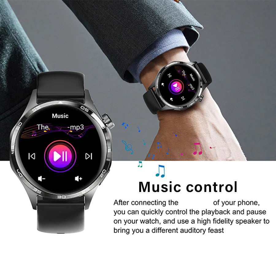 2025 New Watch GT5 Pro Smart Watch for Men - GPS Motion Tracking AI Voice Wireless Call Fitness Tracker for Outdoor Sports