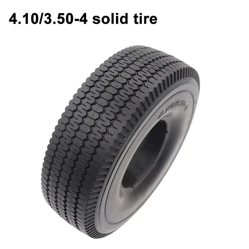 10 Inch Solid Tyres for Electric Vehicles 4.10/3.50-4 Non-pneumatic Tires Warehouse Cars Scooter Wheel