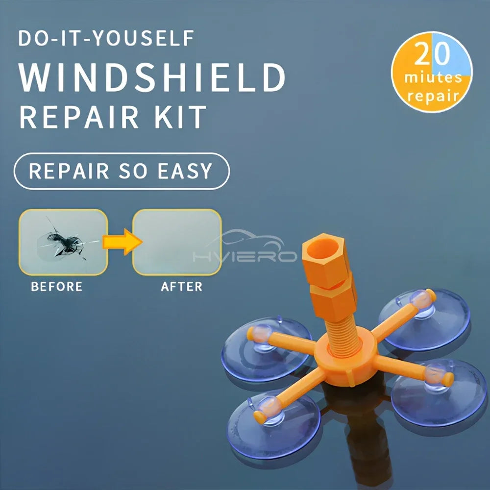 Windshield Repair Kit Scratche Quick Fix Car Styling Cracked Glass Windscreen Resin Sealer DIY Auto Window Screen Polishing Tool