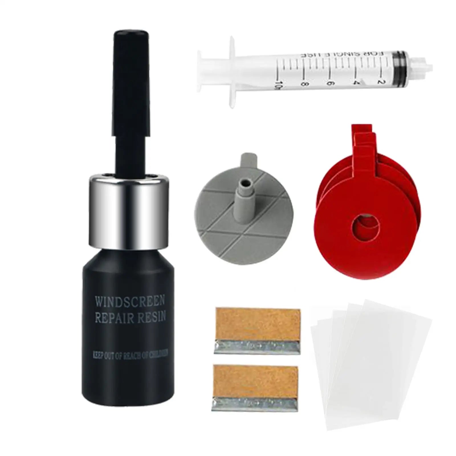 Windshield Repair Kit Car Cracked Glass Repair Kit Quick Fix Auto Glass Windshield Crack Chip Scratch Restore Repair Tool Set