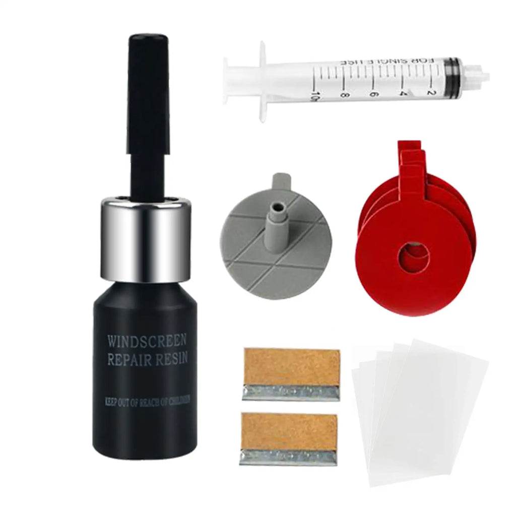 Windshield Repair Kit Car Cracked Glass Repair Kit Quick Fix Auto Glass Windshield Crack Chip Scratch Restore Repair Tool Set