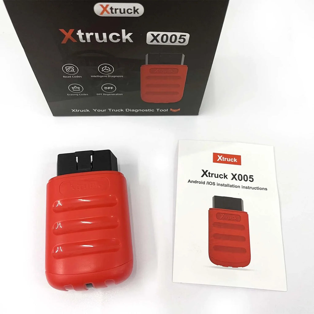 Xtruck X005 Heavy Duty Truck Diagnostic Scanner Code Reader with Bluetooth Mobile App for SHACMAN Diesel Engine