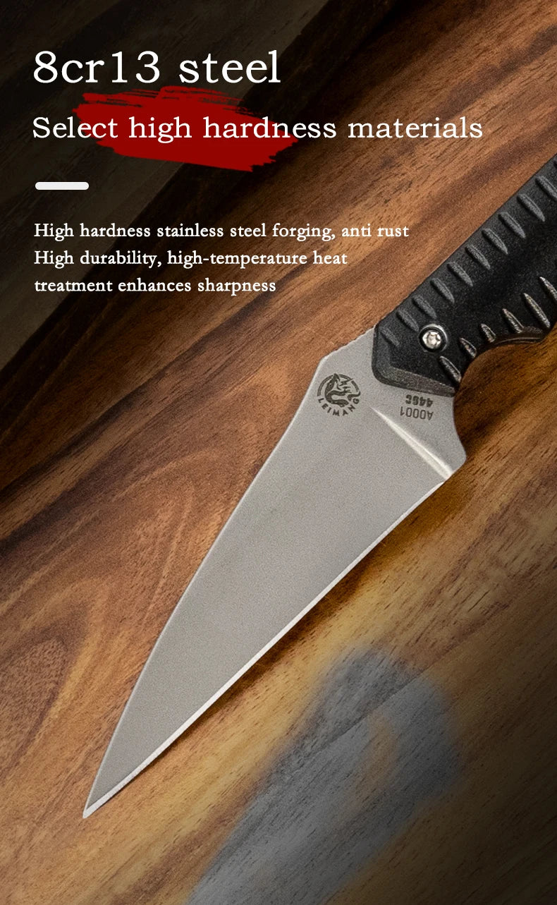 Outdoor knife hunting knives camping high quality profesional self-defense  multifunctional portable eating meat fruit knife