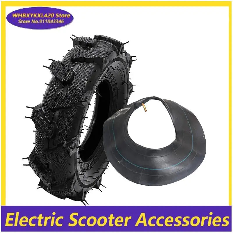 4.00-8 Tires, Suitable for Micro Tillers, Agricultural Machinery Tires, 400-8 Rubber Inner and Outer Tire Accessories