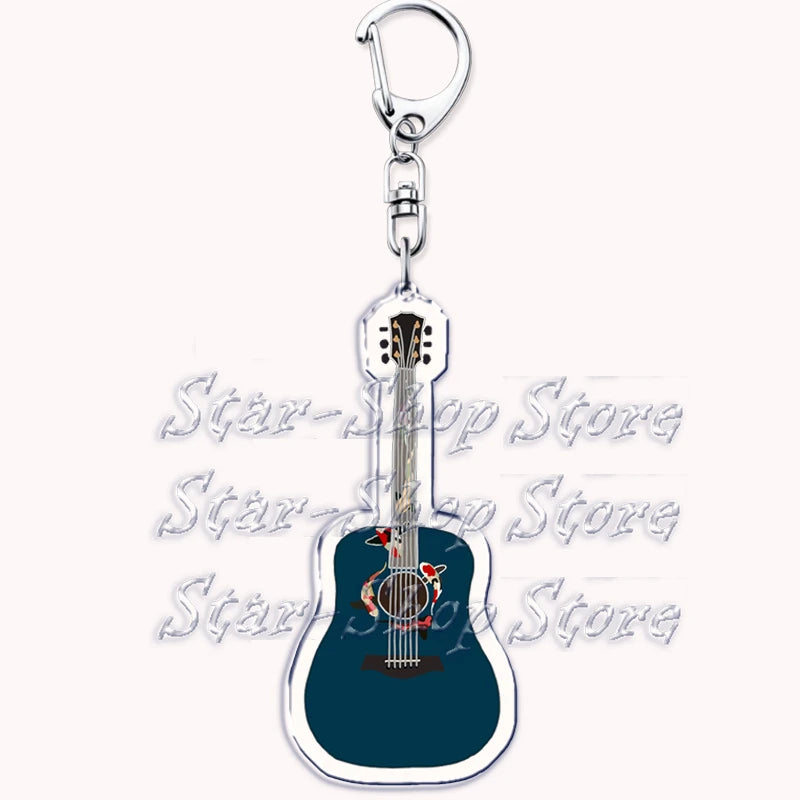 Popular Singer Keychains for Accessories Bag Folklore Eras Tour Evermore Reputation 1989 TTPD Keyring Jewelry Fans Lover Gifts