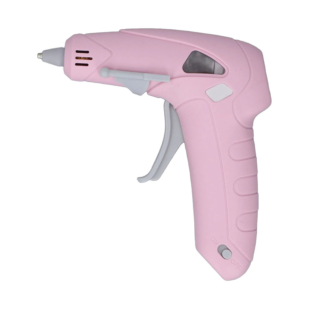 Cordless Glue Gun Rechargeable Handcraft Anti Scald Mouth Electric Glue Gun with 30 Glue Stick for Office School