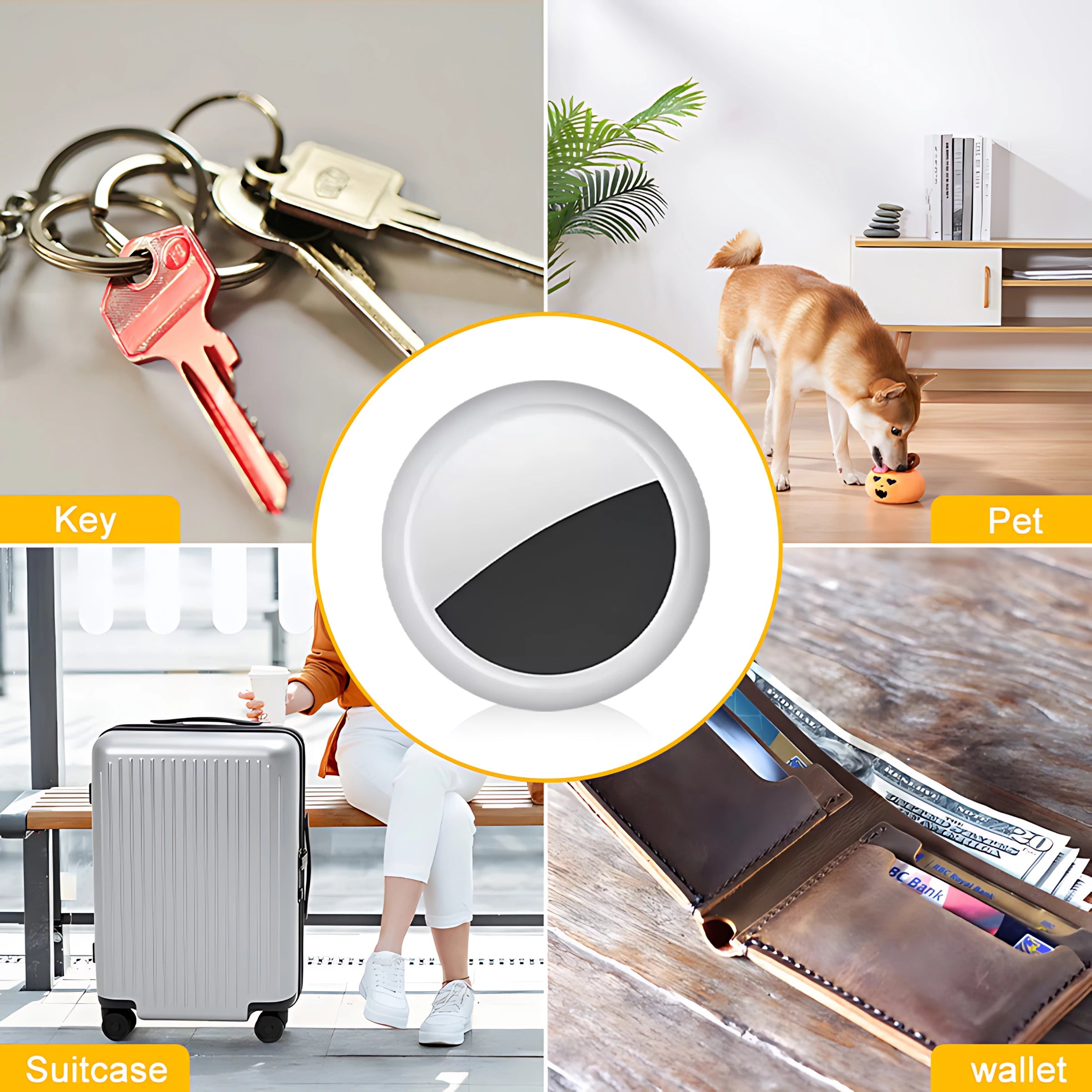 GPS Mini Tracker GPS Locator GPS Smart Car Work For isearcing Smart Finder Key Finder Children Locating Tracker Pet Tracker GPS