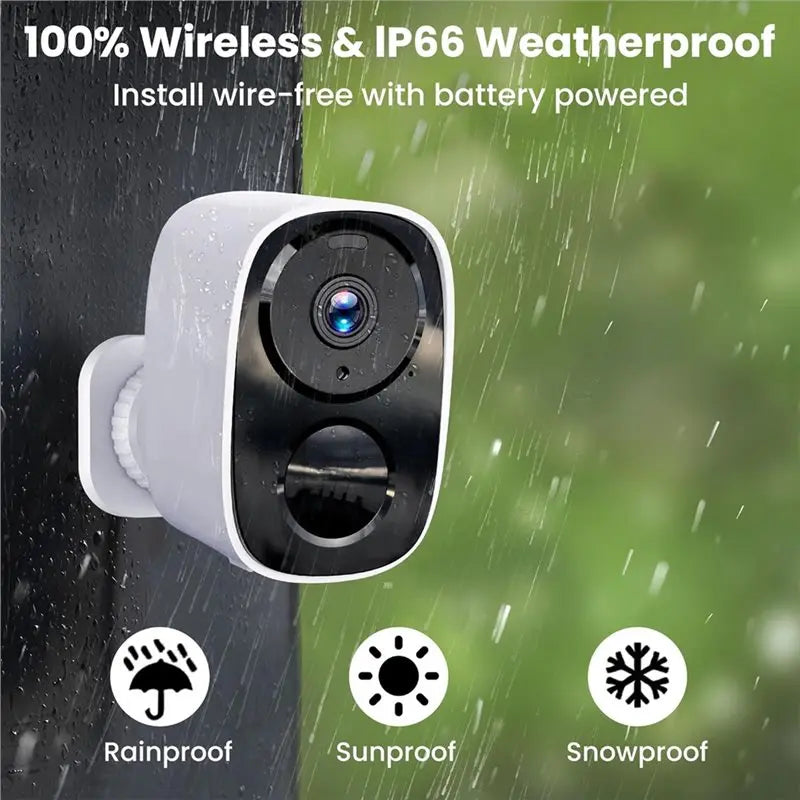 FULL-Security Cameras Wireless Outdoor, Waterproof, 2-Way Talk, Motion Detection Spotlight Home Cameras For Home Security