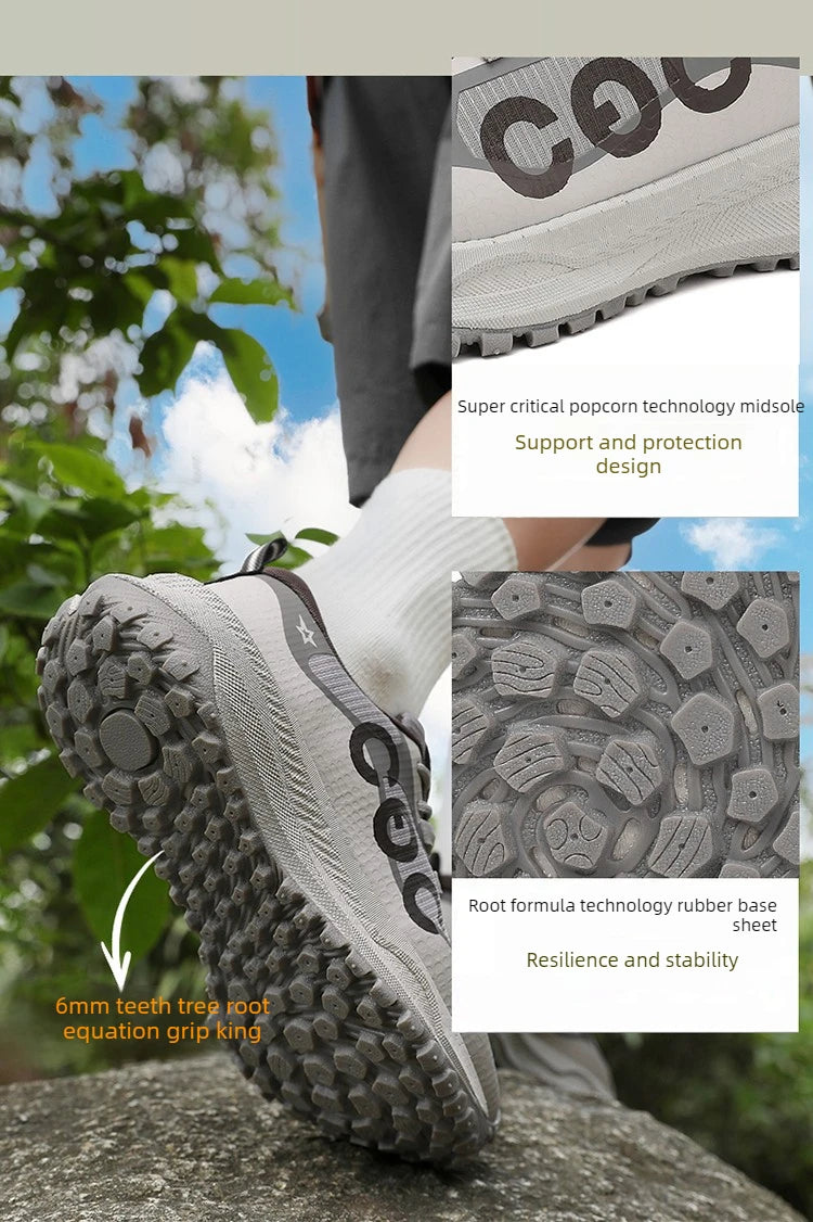Men's Sports Shoes, Lightweight Carbon Plate Racing Running Shoes, Winter Shock Absorption, Anti Slip, Wear-resistant, Breathabl