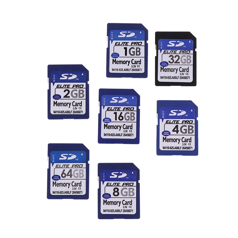 SD Card 1GB 2GB 4GB 8GB 16GB 32GB 64GB Secure Digital Flash Memory Card