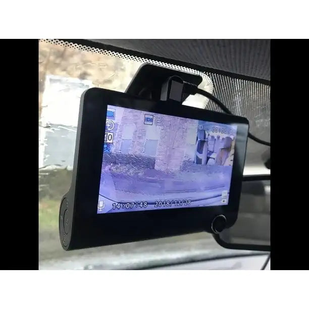 Car DVR 3 Cameras Full HD 1080P Dual Lens Car DVR Camera 4.0 inch LCD Screen with 170 Degree Rear View Loop Recording