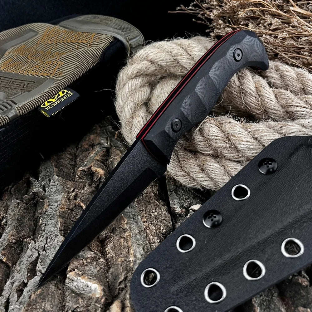 High-quality Camping Survival Straight Knife Self-defense Wilderness Hunting Exploration Multi-tool EDC Fishing Cutting Knives