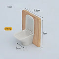 1:12 Dollhouse Simulation Bathroom Simulation White Wash Basin Dollhouse Miniature Bathroom Set Furniture Dollhouse