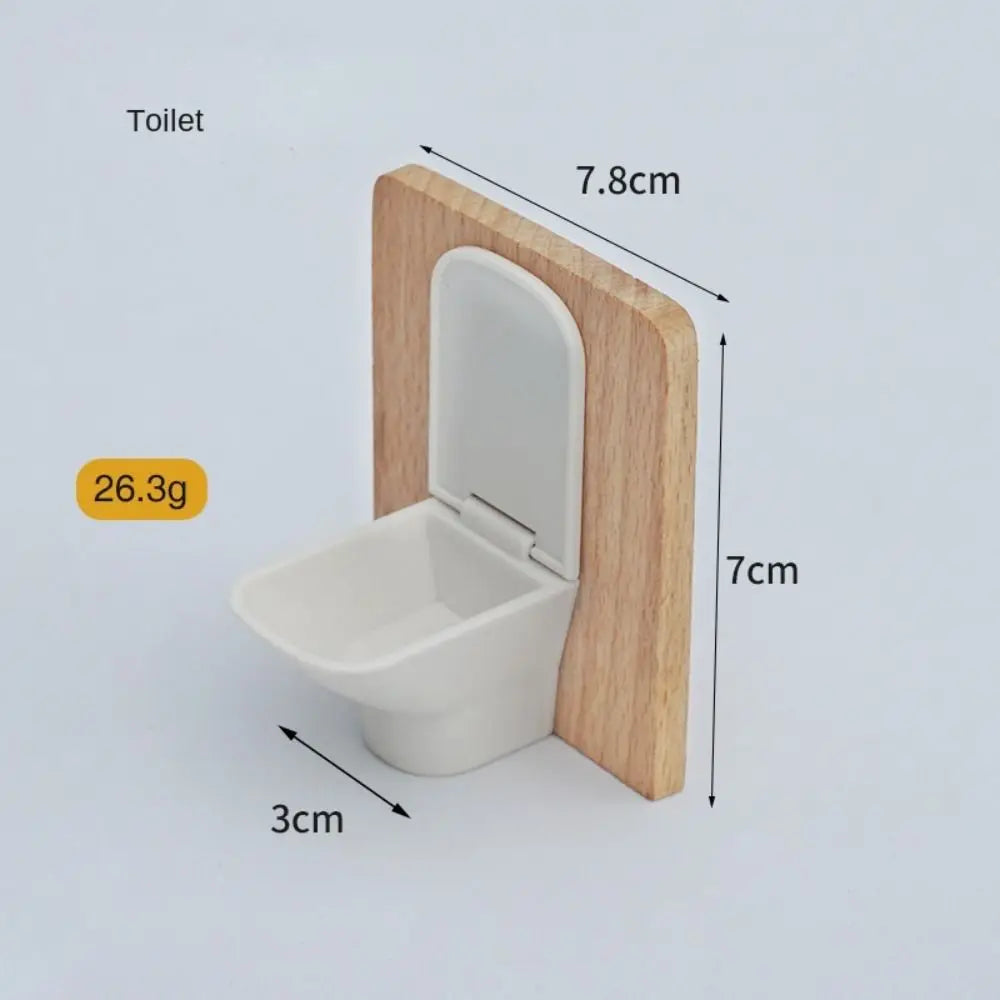 1:12 Dollhouse Simulation Bathroom Simulation White Wash Basin Dollhouse Miniature Bathroom Set Furniture Dollhouse
