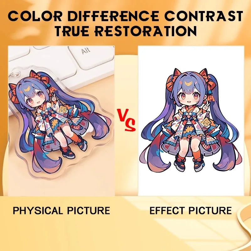 Beautiful Waifu Kitagawa Marin Artistic Naughty Lying Posture Double Sided Key Chains Luxury Hot Selling Pretty Jewelry